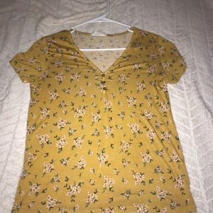 Yellow flower shirt